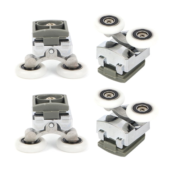 TIERPOP 4pcs/set Sliding Door Rollers Versatile Shower Door Rollers Adjustable Height & Smooth for Glass Doors