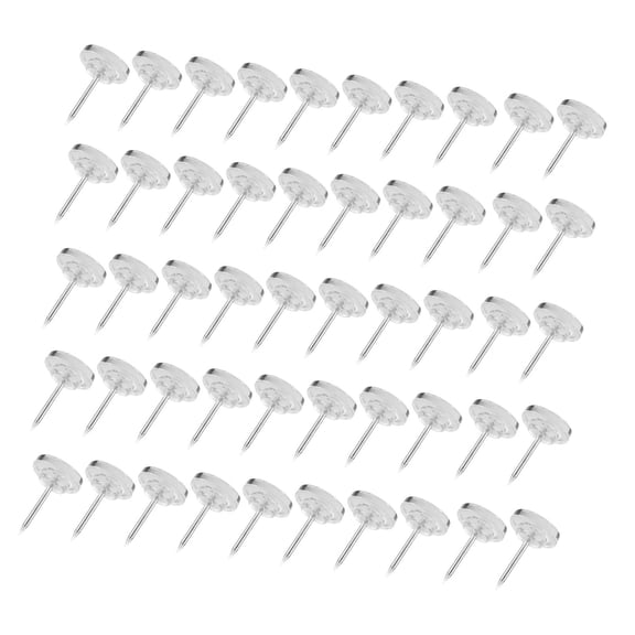TIERPOP 50/100Pcs Head Thumbtacks Wall Pin Flat Head Thumb Tacks Map Tacks Thumb Nails Flat Decorative Pushpins