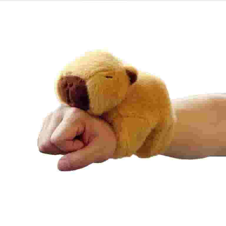 TIERPOP Animal Hugger Snap Wrist Band for Kids Cute Capybara Slap