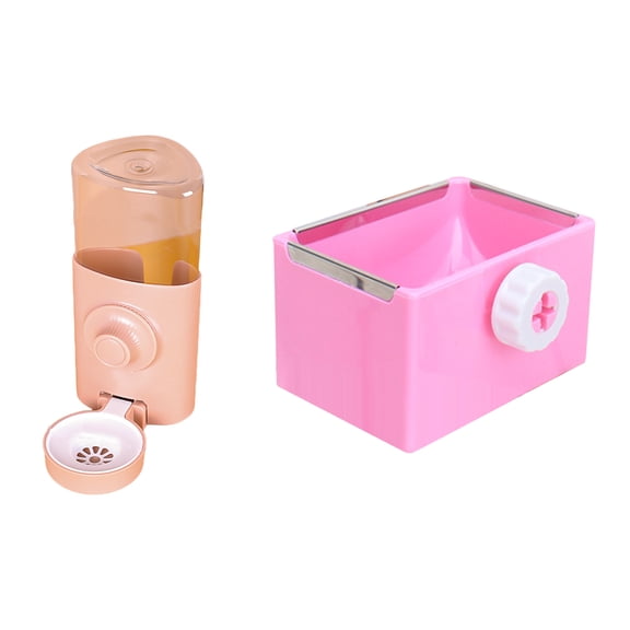 TIERPOP Automatic Water Feeder 20oz Water Fountain Food Bowl for Cat Rabbit Ferret