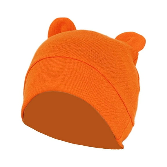 TIERPOP Baby Cute Bear Ears Hat Headwear Infant Hat Soft Cotton Beanie Cap 0-3 Months
