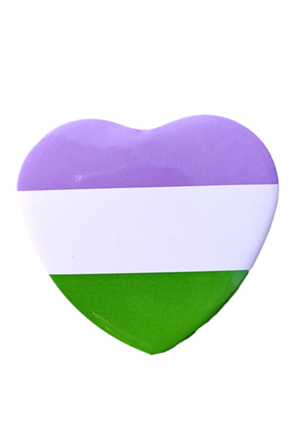 Colorful Heart Shape Lapel Pin Gothic LGBTQ Pins Classic Punk Fashion Enamel Brooch Pins Denim Backpack Badges Gifts