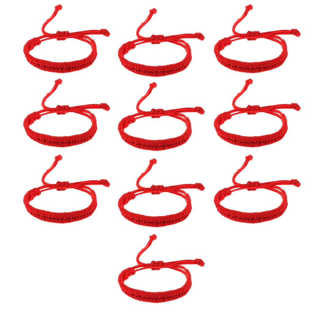 TIERPOP Cotton Rope Bracelet Braided Bracelet Adjustable Rope Bracelets ...