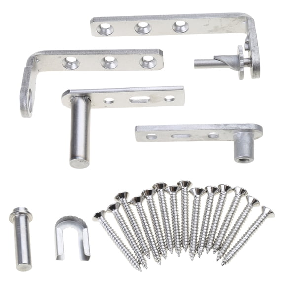 TIERPOP Double Swing Door Stainless Steel Hinges with Auto Return Mechanism Pair Heavy Duty Stainless Steel Closing Hinges