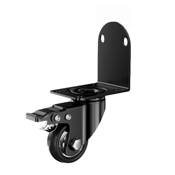 TIERPOP Easy Move 2pcs Furniture Casters with Corner Fittings Polyurethane Casters Quick Installation for Sofas & Side Tables