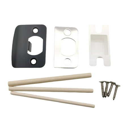 TIERPOP Elegant Polished Door Strikes Plate Set with Precise Holes & Easy Installation Home Door Hardware Upgrades for Home Door