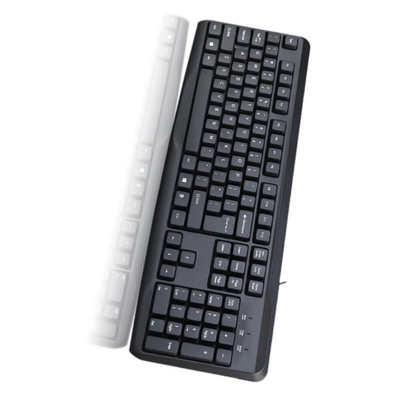 TIERPOP Ergonomic Office Keyboard 104Keys With High Sensitivity Feedbacks And Stable Connection Office Use Wire Keyboards