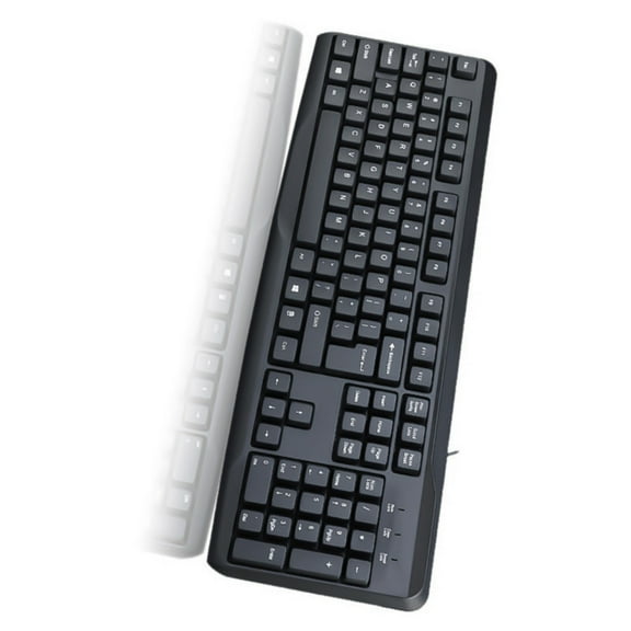 TIERPOP Ergonomic Office Keyboard 104Keys With High Sensitivity Feedbacks And Stable Connection Office Use Wire Keyboards