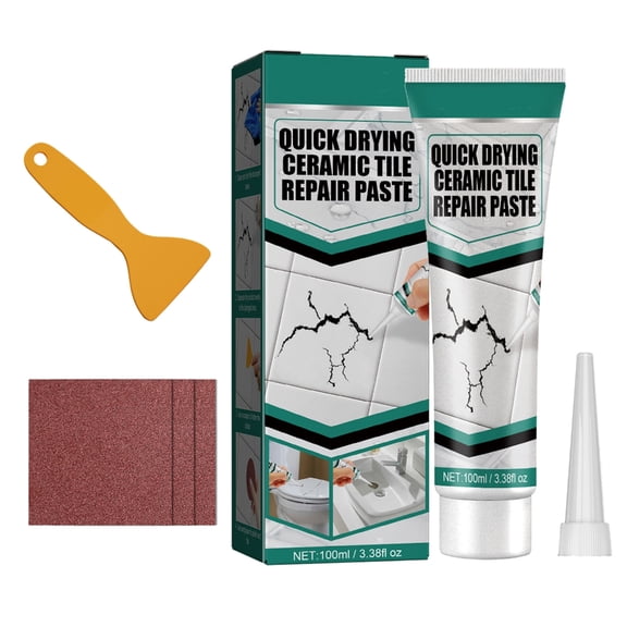 TIERPOP Fast Acting Ceramics Tile Repair Pastes Accessory for Fixing Cracks in Bathrooms Kitchens and Floor Use