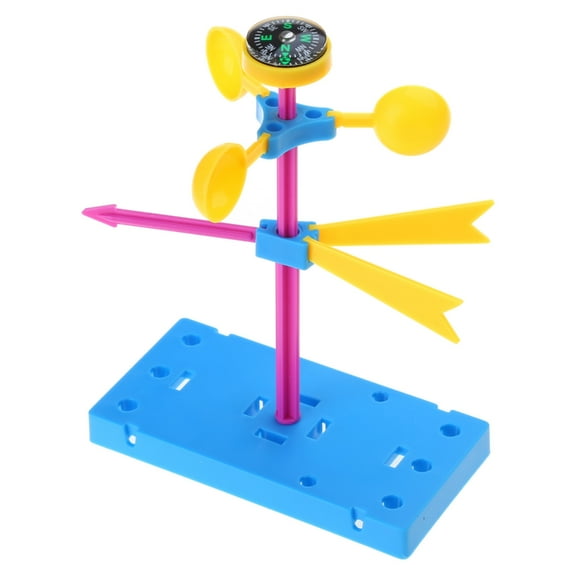 TIERPOP Handmade Anemometer Wind Speed Measurement Toy for Children Physics Experiment