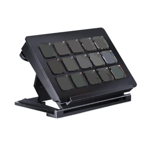 TIERPOP Macro LCD Keyboard For Streaming Gamers Designers Customizable Hotkeys Text Shortcut Crosses Devices