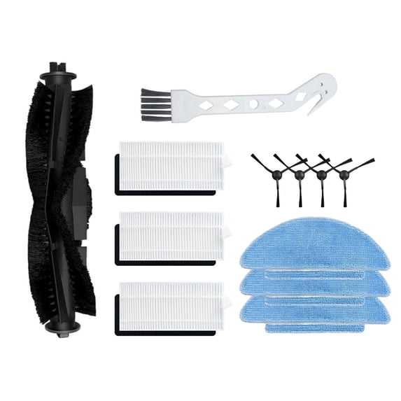 TIERPOP Main Brush Vacuum Accessories for Tikom L9000 Replacement Main Brush Rollers Mopping Cloth Side Brush