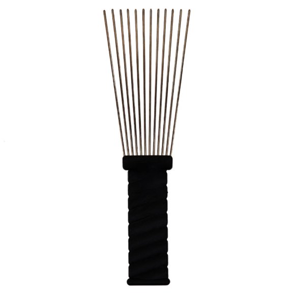 TIERPOP Metal Wide Tooth Afro Pick for Curly Hair Lift Picks Comb Styling Tool Wig Braid