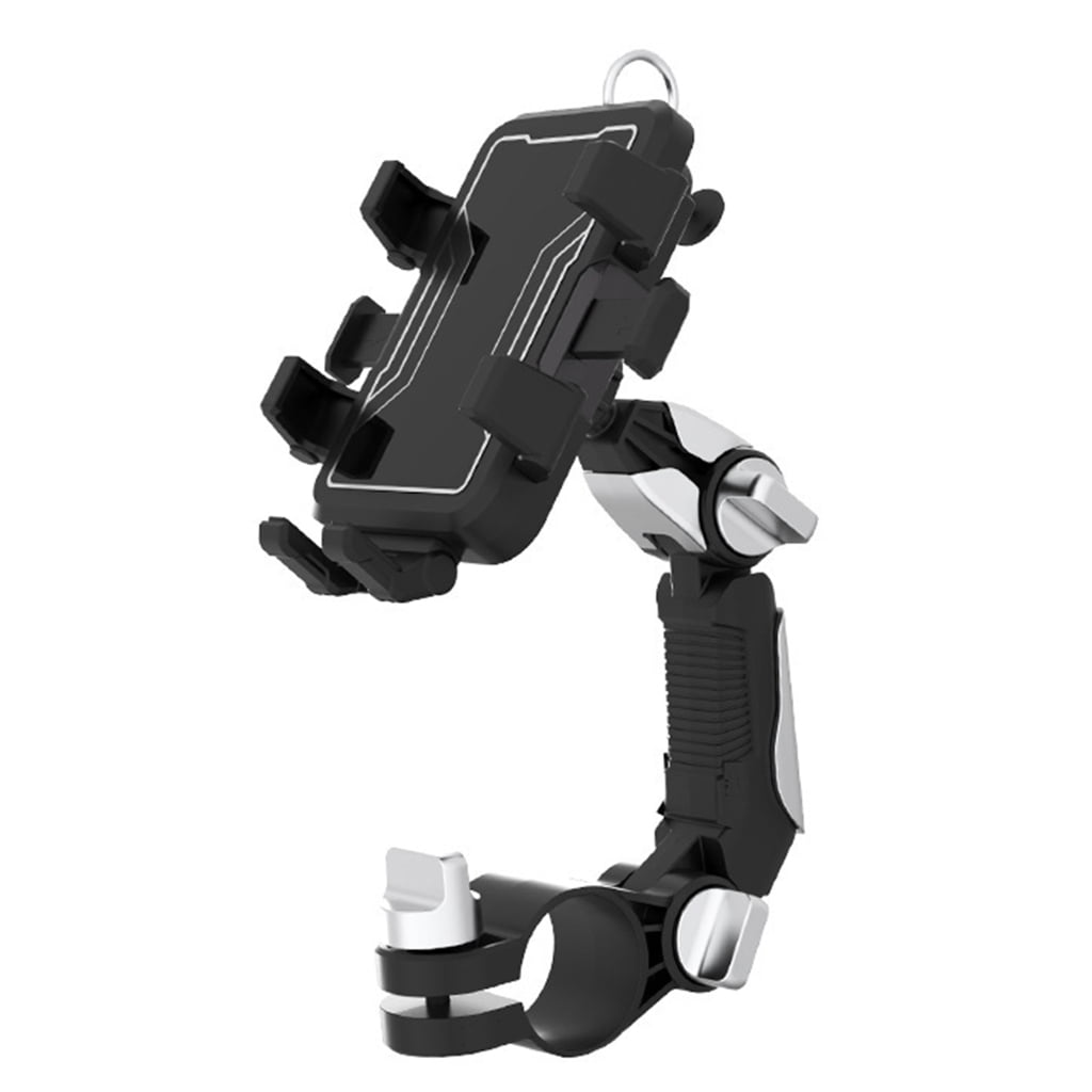 TIERPOP Motorcycle Handlebar Phone Mount Scooter Handlebar Clip for 15 14 13 360 Degree Rotating Stand