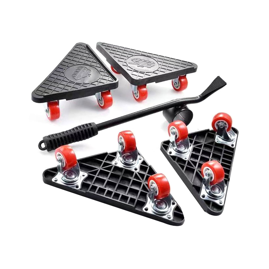 TIERPOP Multipurpose Furniture Moving Tool Set with Wheel for Sliding on Floor and Carpets for Home and Office Supplies