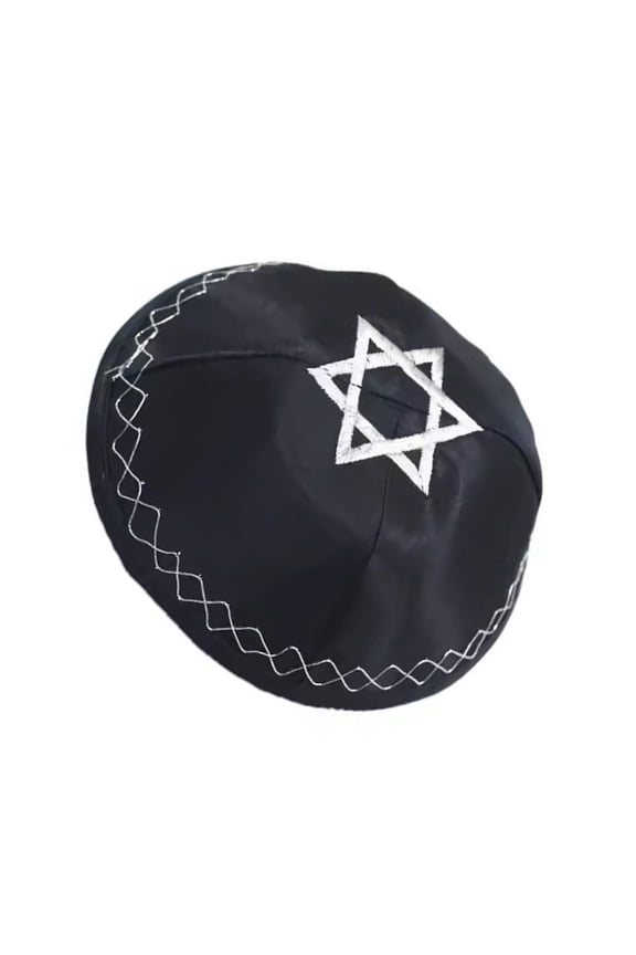 TIERPOP Namaz Muslims Men Prayer Hat Embroidered Kippah Headwear Kippah Hat Traditional Kippah Kufi Hat