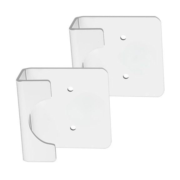TIERPOP Pack of 2 Multipurpose Shower Rod Brackets with Adhesive Backing for Effortlessly Quick Setups Easy Installation