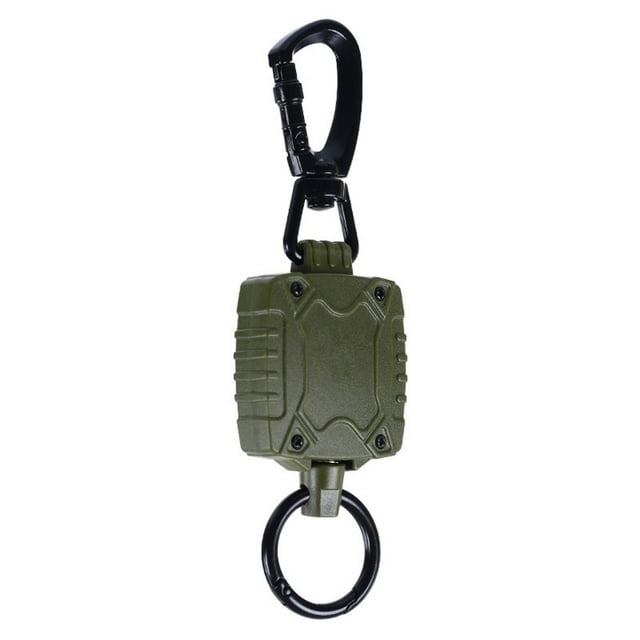 TIERPOP Retractable Keychain 23'' Steel Retractable Cord Heavy Duty