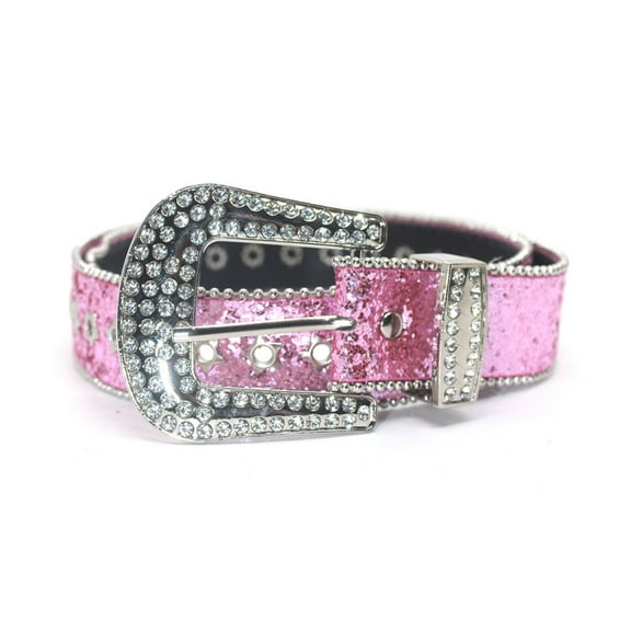 TIERPOP Rhinestone Waist Belt for Dress Adjustable Pin Buckle Waist Belt Shinning Full Sequins Wide Waist Belt Ladies Skirt Belt