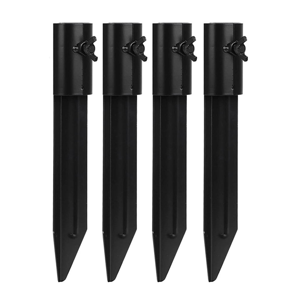TIERPOP Set Of 4 Torchs Stakes Freestanding Poles Stakes Rustproof Torchs Stakes Simple Installs for Torches & Solar Lamp
