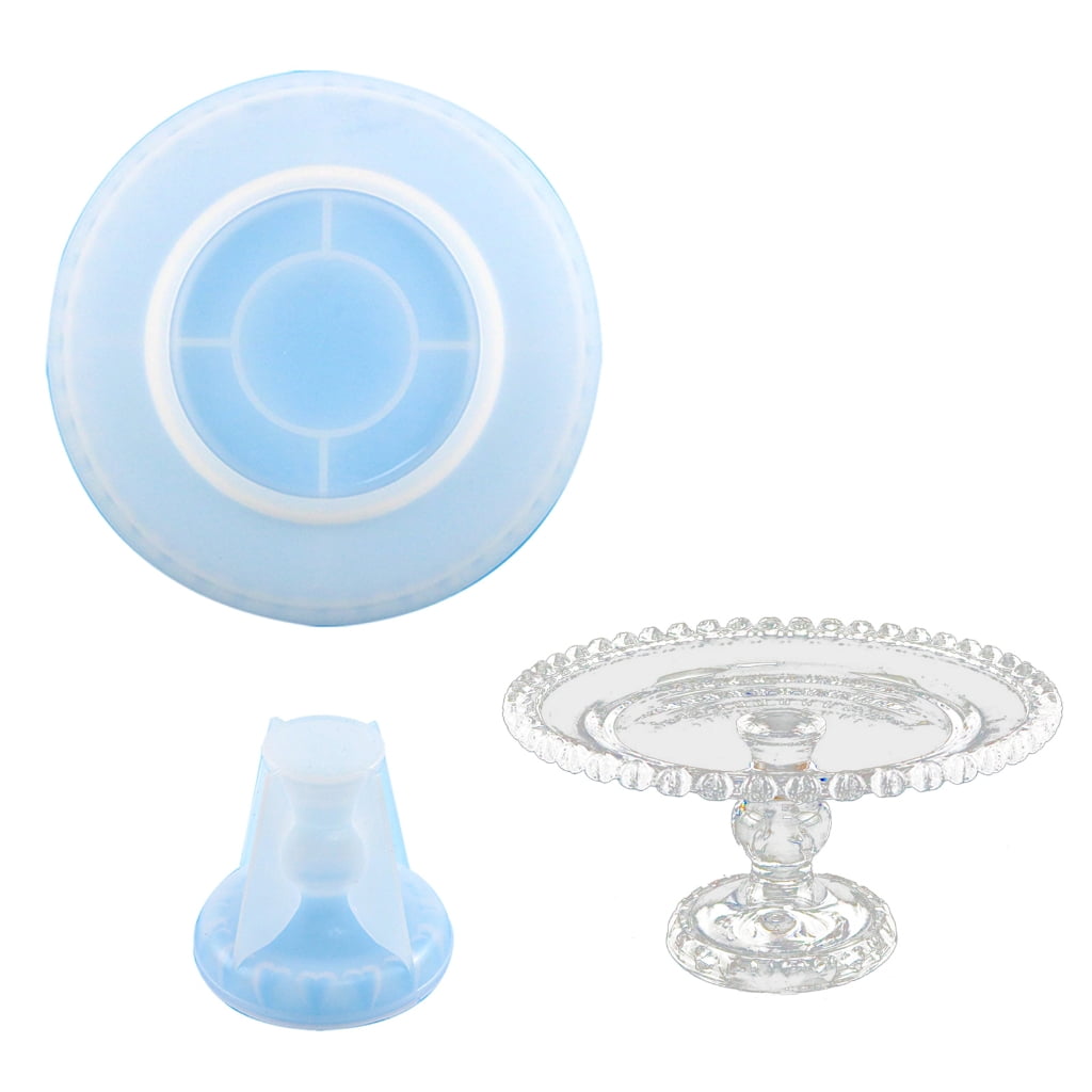 TIERPOP Silicone Resin Love-Edged Round Storage Tray Mould Suitable for Jewelry Holders Coasters and Fruit Candy Storage Tray