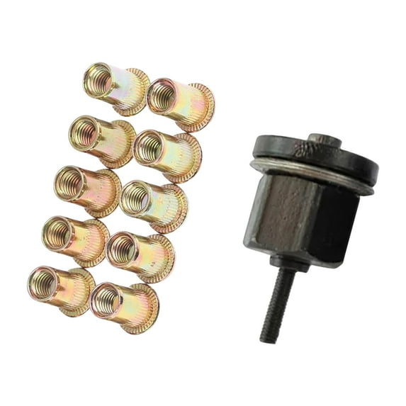 TIERPOP Small Manual Rivets Nut Tool Steel Hand Rivets Nut Installer Simple to Operate for Home Repair & Metalwork