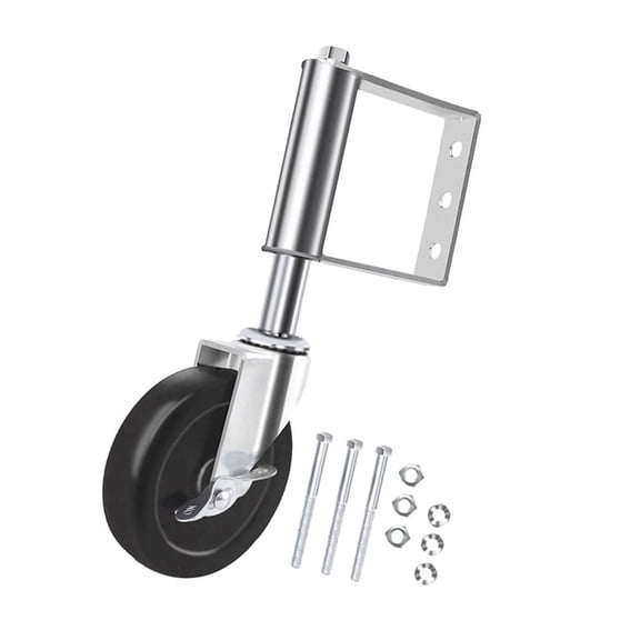 TIERPOP Spring Loaded Gate Wheel for Smooth Movement on Uneven Terrain Portable Accessory for Wood Metal and Rubber Materials