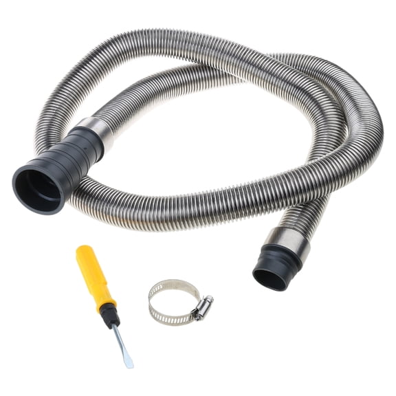 TIERPOP Stainless Steel Drain Hose Washer Drain Hose Washing Machine Part for Households and Commercial Laundry Rooms