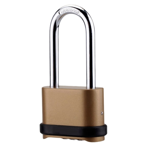 TIERPOP Sturdy Alloy Combination Lock Solid Body with Stylish Steel Shackles Portable Accessory for Multipurpose Security