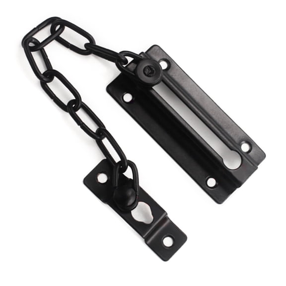 TIERPOP Sturdy Push Pull Door Lock Portable Accessory for Additional Security Designs Without Drilling Required for Installation