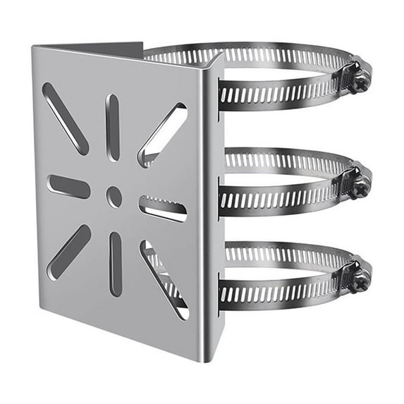 TIERPOP Vertical Poles Mount Brackets with Adjustable Clamps Weatherproof Camera Rack Security Systems Accessories for CCTV Came