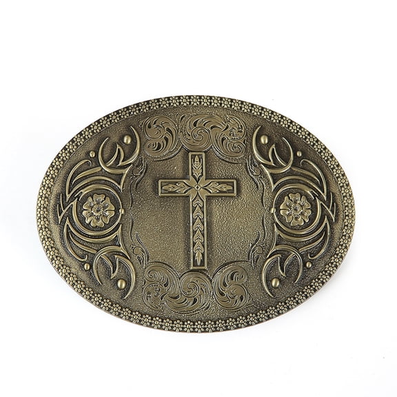 TIERPOP Western Cowboy Relief Belt Buckle Metal Multiple Type Personality Rock Belt Link Buckle Unisex Belt Buckle DIY Supplies