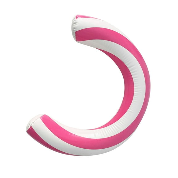 TIEVOSA Pool Floats Adult, Pool Floats Curved Inflatable Portable & Lightweight Noodle Swimming for Ocean Lake Party (Pink)