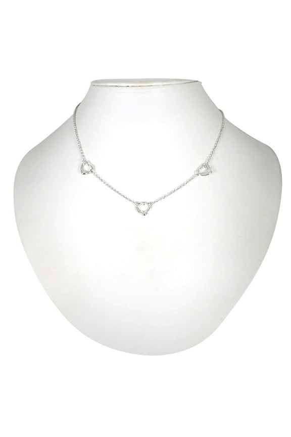 Pre-Owned TIFFANY 925 Heart 3P Necklace