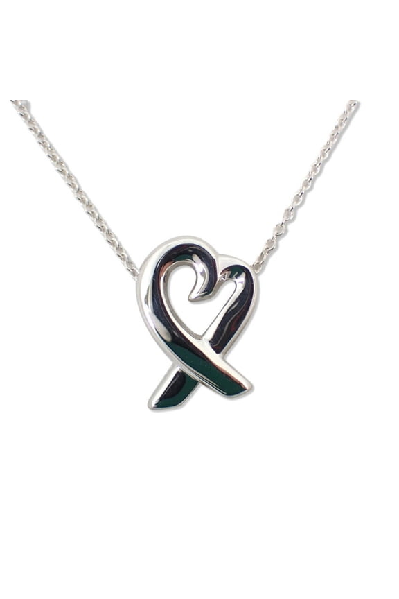 Pre-Owned TIFFANY 925 Loving Heart Pendant Necklace