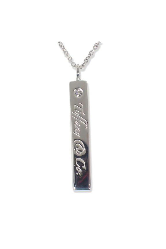 Pre-Owned TIFFANY 925 Notes Diamond Pendant Necklace