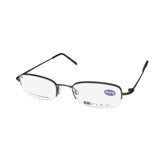 TIFLEX 1600 TITANIUM EYEGLASS FRAME/EYEWEAR HALF-RIM STAINLESS STEEL METAL SLEEK