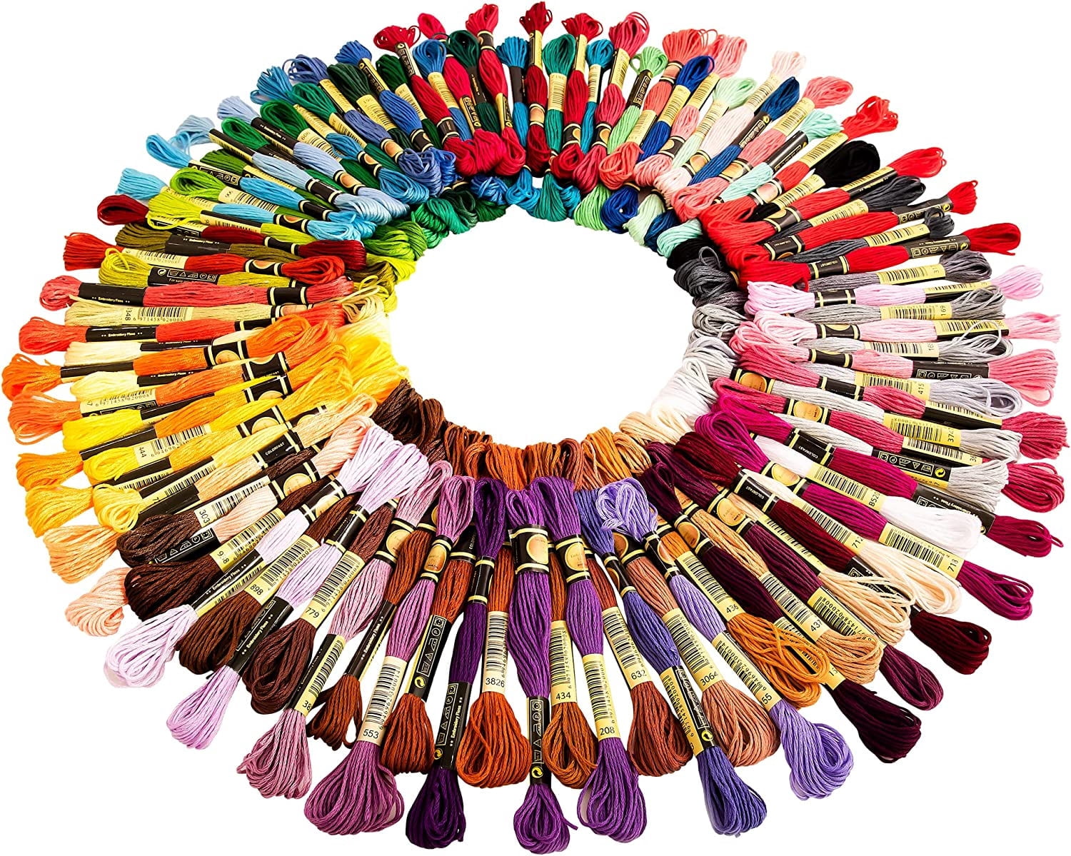 DMC Stranded Cotton Embroidery Thread - Color 3826, 100% Cotton, Per Skein, Washable At 60°C
