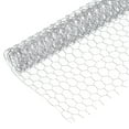 TIFOR 39"x14" Chicken Wire Net Hexagonal Mesh Galvanized Iron, Silver