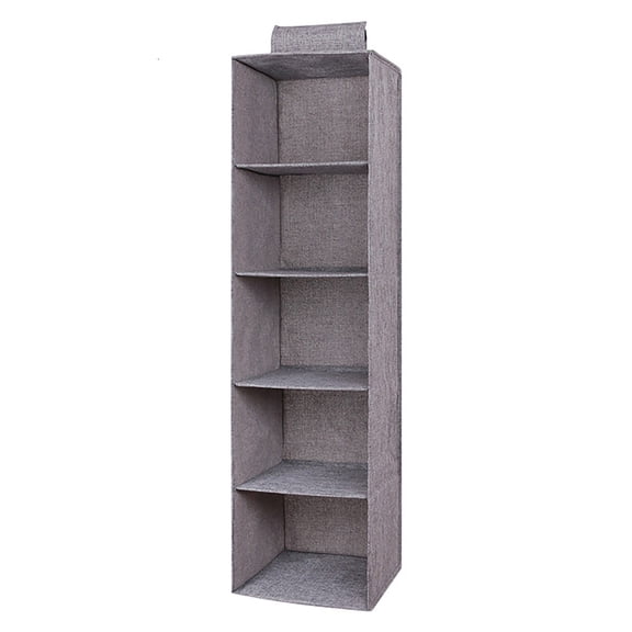 Hanging Closet Organizers And Storage 5 Shelf Hanging Drawer For Closet Collapsible Heavy Duty Hanging Closet Dresser For Clothes Bags Shoes