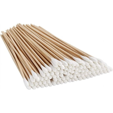 TIFOR 700pcs Count 6" Cotton Swabs Wooden SticTIFOR Cotton Tipped Applicator GM1091A