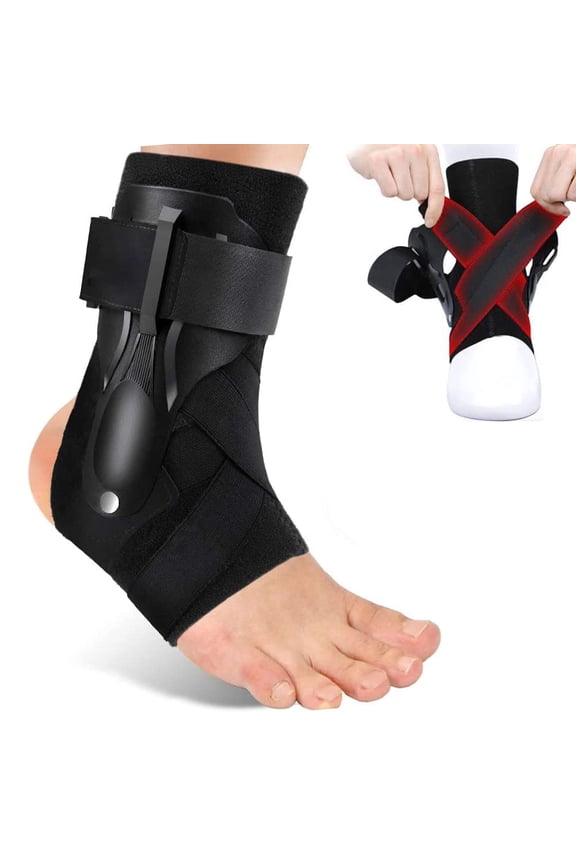 Ankle Brace for Sprained Ankle, Ankle Support Brace with Side Stabilizers for Men & Women, Ankle Splint Stabilizer Volleyball, Basketball, Ankle Supports for Women (Update XL)