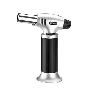 TIFOR Butane Torch Lighter S400 2 Pack, Refillable Kitchen Torch, Blow Torch with Safety Lock and Adjustable Flame for Desserts, Creme Brulee, and Baking(Butane Gas Is Not Included)