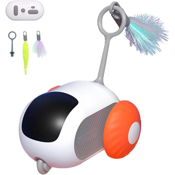 TIFOR Cat Toy, Remote Control Cat Interactive Toy, USB Rechargeable Turbo Tail Mouse Cat Toy (Style-2)