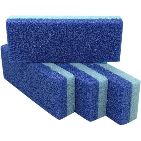 TIFOR Foot Pumice Stone for Feet Hard Skin Callus Remover and Scrubber (Pack of 4) (Blue)Double-sided foot scrub