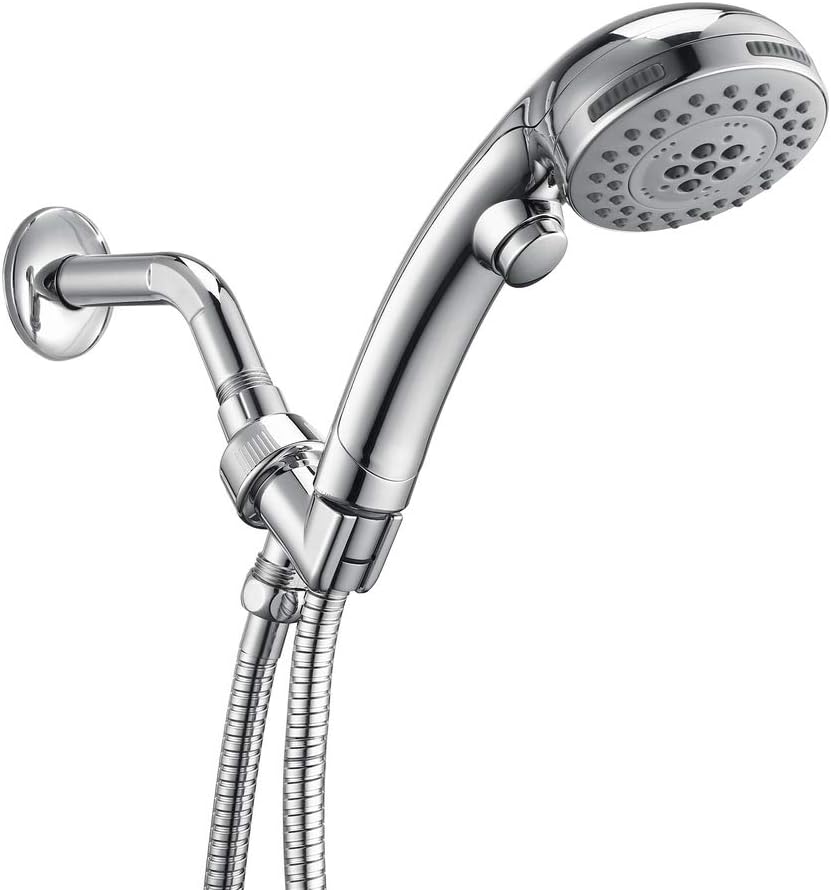 TIFOR High Pressure Handheld Shower Head with On Off Switch, 5 Spray ...