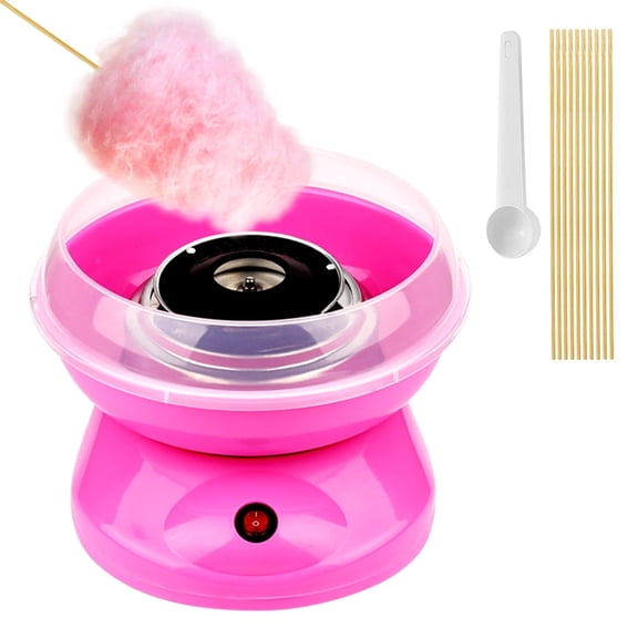 TIFOR Portable Cotton Candy Machine Desktop Cotton Candy Maker 450W Candy Floss Machine with Bowl Sugar 10pcs Candy for Home Use