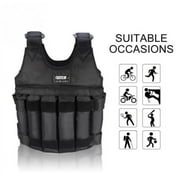 TIFOR Weighted Vest for Men Workout - Adjustable Weight Vests 20lbs/ 30lbs/ 40lbs/ 50lbs/ 100lbs Max Loading 110lbs Workout Equipment Weights Not Included