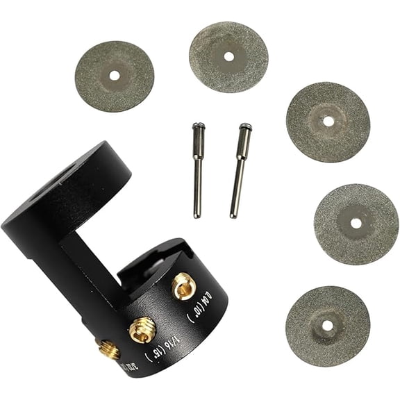TIG Tungsten Sharpener Head Tool with 4 Cut-Off Slots Multi-Angle Adjustment and Offsets Tungsten Grinder for Precision TIG Welding