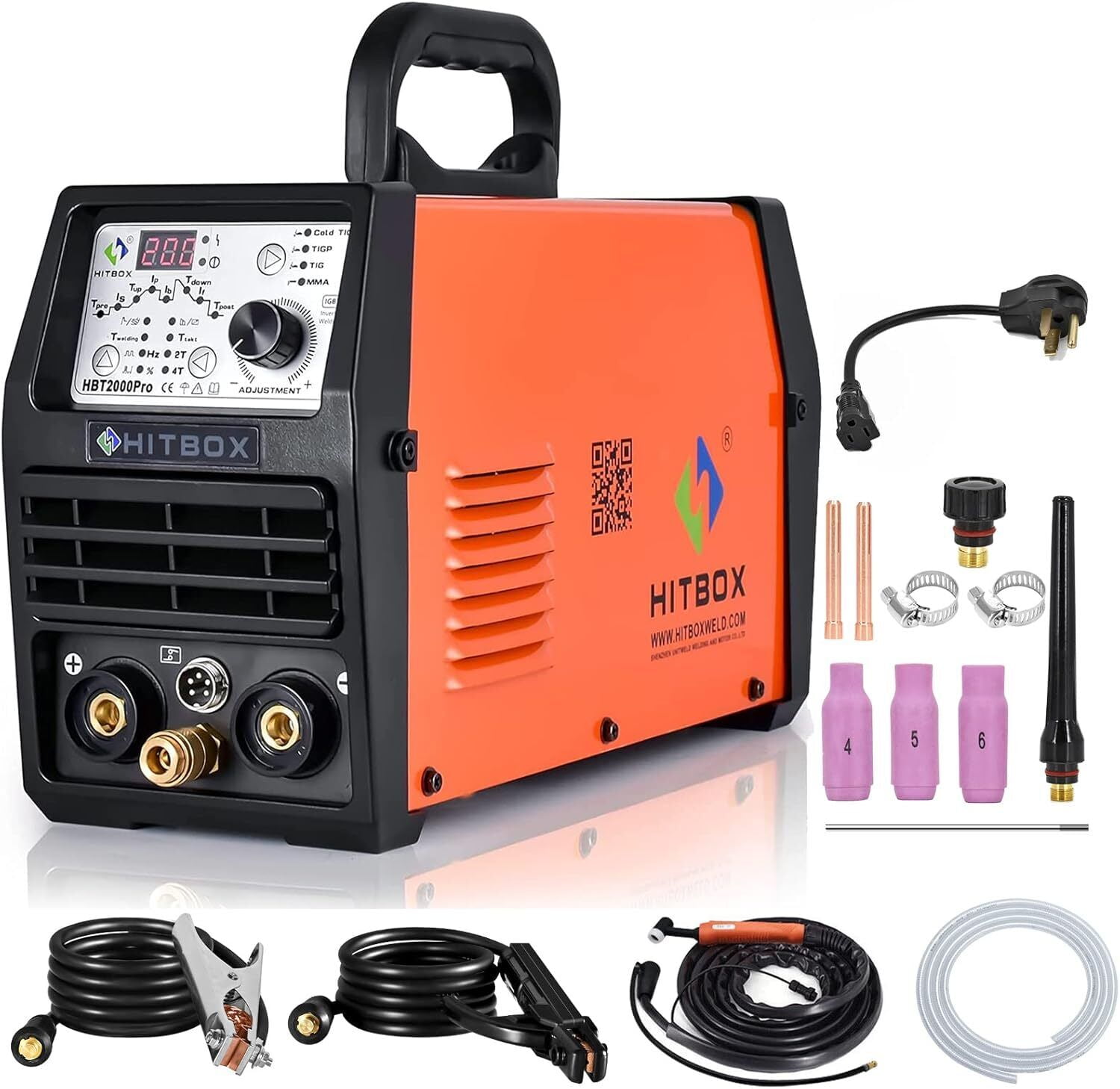 TIG Welder 110V/220V 200A Inverter MMA ARC TIG Welding Machine Gas Gasless IGBT